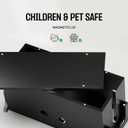 Extra Large Cable Management Box, Wood Cord Hider Box & Organizer for Power Strip, TV Wires & Desk Cable Storage