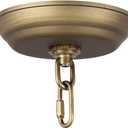 Giluta 5" Standard Light Canopy Kit with Maximum Fixture Weight of 40 Pounds Metal Ceiling Plate for Chandelier Pendant Lighting Flower Basket or DIY Projects, Bronze