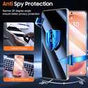 UniqueMe for S26 Privacy Screen - 2 PACK Samsung Galaxy S26 Privacy Screen Protector [Fingerprint Unlocking] Easy Installation,Bubble-Free,Anti-Spy,9H Tempered Glass,3D Full-coverage