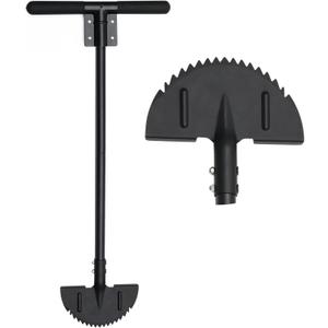 Oliynedy Lawn Edger Tool, Manual Grass Edger Long Handle 36 inch, Steel Hand Saw-Tooth Border Half Moon Edger Shovel for Yard, Garden, Landscaping, Sidewalk, Cable Burying