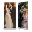 4U Media&Displays Heavy-Duty Retractable Banner Stand 33.5"x80" with Padded Canvas Bag and Box (Stand ONLY) for Trade Show and Indoor Event Display