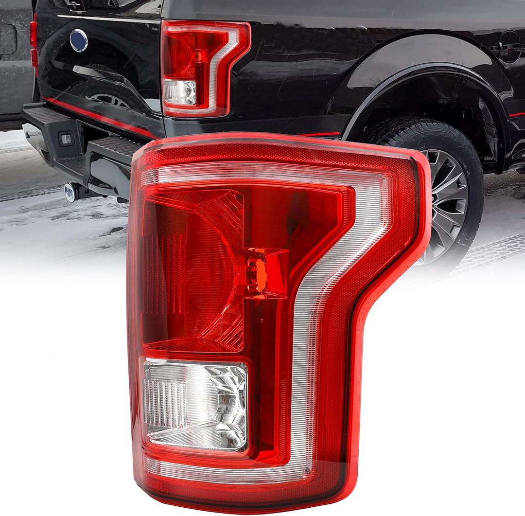 Tail Lights Assembly Compatible with 2015 2016 2017 Ford F-150, 15-17 F150 Rear Brake Lamp Taillight Without Halogen Bulbs(Right Passenger Side)