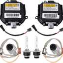 2X Headlight Ballast and Igniter Kit with D2S Bulb - Pair for Both Sides | Compatible with Infiniti Nissan 350Z G37 G35 FX35 Murano Altima Maxima QX56, Replace 28474-89904 28474-8991A NZMNS111LANA