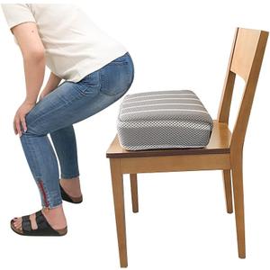 Adult Booster Seat Cushion Extra Firm Riser Chair Cushions for Elderly Washable Thick Chair Lift Pads to Raise Height for Couch, Home, Patio, Office Seat, 16.5 inches x 13.3 inches x 4.7 inches
