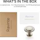 Ravinte 10 Pack 1-1/4 Inch Kitchen Cabinet Knobs Brushed Nickel Zinc Pulls Door Handles for Dresser Drawers