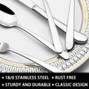 49-Piece Silverware Set with Organizer, Heavy Duty Stainless Steel Flatware Set for 8, Cutlery Utensil Sets with Steak Knives, Rust-proof, Mirror Polished, Dishwasher Safe, Heavy Duty