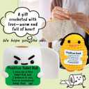 Inspirational Birthday Gifts for Women - Handmade Positive Emotional Uplifting Support Small Funny Cute Crochet Duck Paper Towel Pickle for Her Him Men Friends Coworkers Colleges Graduation