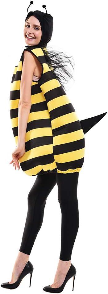 EraSpooky Adult Bumble Bee Costume Party Cosplay Fancy Dress