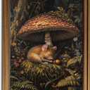 16 PCS Framed Woodland Nursery Wall Art Decor, Vintage Baby Girl & Boy Nursery Decor, Kid Toddler Room Bedroom Playroom Decor, Sage Green Animals Eclectic Gallery Wall Prints, Bear Duck Goose Rabbit  (12"x15" Framed)