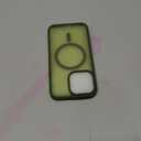 SUPFINE Magnetic for iPhone 13 Pro Case [Compatible with MagSafe] [10 FT Military Grade Drop Protection] Slim Translucent Matte Shockproof with Anti-Fingerprint Phone Case, Matte Cangling Green