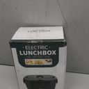 Vingud Electric Lunch Box for Adults, Heated Lunch Box for Men Women with Dual 1.5L SS Containers, Portable 80W Food Warmer for Car/Truck, Lonchera Elctrica Porttil Christmas White Elephant Gifts (Velvet+Blue)