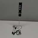 MF02 Rechargeable Milk Frother Handheld Foam Maker with Stainless Whisk for Cappuccino, Latte, Bulletproof Coffee, Keto Diet, Protein Powder, Matcha (Black)