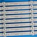LED Backlight Strips for ONN 100012587 LED65D07-ZC62AG-02D 30365007043 LU65C61 | 8 Pieces ONN 100012587-CA 65R3 M22227-MT M22083-MT 65FN2EA 65FN4KA LU65D31(PRO) LS65Z51Z