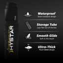 Hystar Extended Gaming Mouse Pad | XXXL 45" x 20" | 5mm Thick, Waterproof Surface, Smooth Polyester Fabric, and Natural Rubber Base | Classic Black