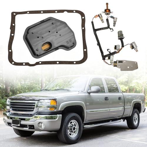 4L60E 4L65E Automatic Transmission Master Solenoid Kit EPC TCC 3-2 PWM w/Harness Filter Gasket for GM 2003-2005 M30 M32 24209121 24215111 24230298 8683187 8677314 24208576