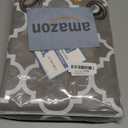 H.VERSAILTEX Blackout Curtains for Living Room/ Bedroom Thermal Insulated Energy Saving Grommet Window Curtain Drapes (2 Panels) Geometric Moroccan Printed Draperies, Dove and White, 52 by 84 Inch