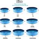 Jasonwell Foldable Dog Pet Bath Pool Collapsible Dog Pet Pool Bathing Tub Kiddie Pool Doggie Wading Pool for Puppy Small Medium Large Dogs Cats and Kids 63" Blue (Mdf Wood Blue)