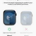 amBand Rugged Case with Band for Apple Watch 45mm, Compatible with Apple Watch (iWatch) Series 9/8/7, Military Grade Shockproof Bumper Cover, Tactical Band for Men, Matte Black