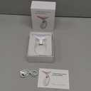 7 Color Face and Neck Massager Light Therapy, Red Light Based Facial Massager for Skin Care, Smoothing, Firming (White)