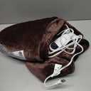 Bedsure Heated Blanket Throw Blanket - Fast Heating Electric Blanket, Soft Flannel Heated Throw with 4 Time Settings, 6 Heating Settings, Warm Gifts for Grandma Grandpa (50x60 inches, Brown)