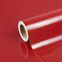 Red Contact Paper 23.6"x196" Glossy Red Peel and Stick Wallpaper for Kitchen Countertop/Cabinet Self Adhesive Waterproof Wall Paper Removable Decorative Vinyl