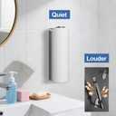 Paper Towel Holder Under Cabinet, Wall Mount, Stainless Steel, Adhesive Paper Towel Rack for Kitchen and Bathroom, Silver
