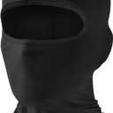 Fuinloth Balaclava Ski Mask, Motorcycle UV Protector Scarf, Summer Cooling Neck Gaiter for Men/Women (Black)