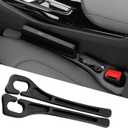 Car Seat Gap Filler 2-Pack, Universal Car Seat Gap Filler Organizer, Seat Gap Plug  Fills Gap Between Seat & Console, Drop-Proof Guard for Phones, Keys & Cards, Fits Cars, SUVs, Trucks, Black