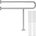 Toilet Grab Bar Support Rail 31.5 Inch, Anti-Slip Knurled Brushed Nickel Safety Bar, Handicap Bathroom Handrails for Elderly Disabled Pregnant, 304 Stainless Steel Wall to Floor