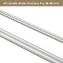 Double Curtain Rod for 48-84 Inches Windows, Blackout Wrap Around Window Curtain Rods1-inch Heavy Duty Adjustable Room Darkening Rustic Dual Drapery Curtain Rods for for Livingroom, Kitchen, Patio