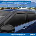 Auto Ventshade [AVS Outside Mount Rain Guards for 2019-2025 Toyota RAV4 | Window Vent Visors, 4 pcs. - Smoke | 94255