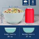 Homestockplus Unbreakable Cereal Bowls 30 OZ Ramen Bowl Microwave and Dishwasher Safe BPA-Free Eco-Friendly Deep Soup Bowl for Cereal, Salad, Soup, RiceNOT CERAMIC [Set of 8]