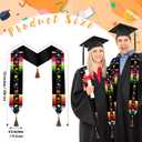 Glitopper 3 Pcs Class of 2026 Mexican Graduation Stole with Tassel