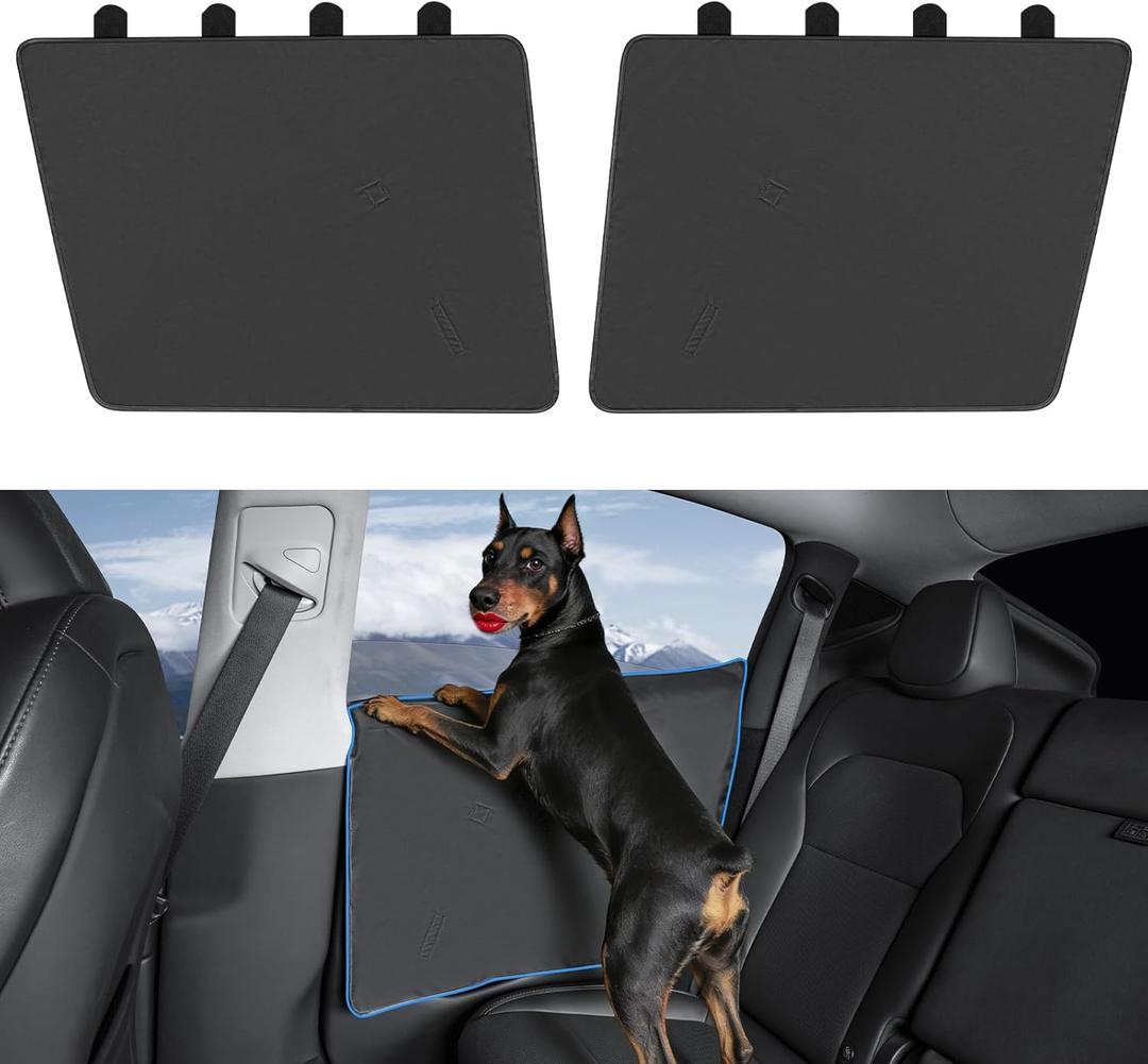 2PCS Dog Car Door Protector for Tesla Model Y/3/S/X,Vehicle Door Covers for Car/SUV/Truck,Universal Size Waterproof Scratchproof Guards Your Car from Dog Scratching(29.2"" W x 21.5"" H)