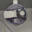 40 oz Tumbler with Handle and Straw Lid,Insulated Reusable Stainless Steel Water Bottle Travel MugCupholder Friendly Double Wall Vacuum Sealed Cup (Snow)