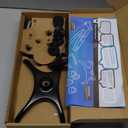 Rehand Quad Cane, Walking Cane with Ergonomic Handle Ever and Graceful 4-Pronged Base for Extra Stability, Adjustable Walking Sticks for Right or Left Handed Men & Women and Seniors (Black2)