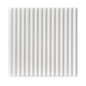 À LA MAISON CEILINGS R133 Corrugated Pre-Painted Foam Glue-up Ceiling Tile (256 sq. ft./Case), Pack of 96, Ultra Pure White - Satin (Behr)