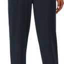 PRETTYGARDEN Women's Pants Dressy Casual 2025 Fall Elastic High Waisted Work Office Corduroy Trouser Slacks with Pockets (Black, L)