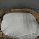 Wedge Headboard Pillow for Bed, Full Dorm Headboard Pillow Support for Sitting Up, Reading, Relaxing, Bolster Pillow with Removable Washable Cover, White