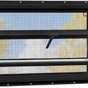 Vinyl Basement Hopper Window, Bathroom Window 32" x 18" Black