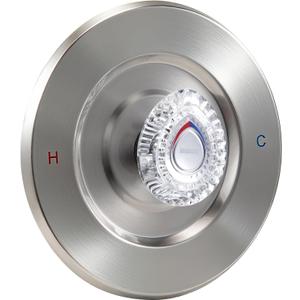 T470 Shower Trim Kit, Compatible with Moen Chateau Shower Trim Kit, for 1225 Trim Kit, Single-Handle Tub/Shower Valve Trim, Includes Escutcheon, Tubes, Screws and Shower Handle (Brushed Nickel)