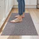 Ileading Non Slip Kitchen Rug, Waterproof Anti Fatigue Cushioned Floor Mat for Kitchen, Durable Entryway Doormat, Dirt Resistant Small Runner Rug with Rubber Backing 23"x35.5"