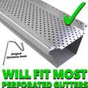 50 Count | for gutters with Perforated or mesh Gutter Guard | Clips | Hangers | to Hang Christmas Lights on gutters with Gutter Guard in Place | Clip | Made in USA