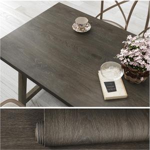 VEELIKE Thick Dark Brown Wood Contact Paper Peel and Stick Countertop Contact Paper Waterproof 24''x354'' Peel and Stick Wood Wallpaper Self Adhesive Woods Vinyl Wrap for Countertops Cabinets Table