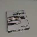 Silicone Shower Hose Extra Long,Explosion Proof Anti Winding Showerhead Hose,Used In Showerheads Spray Bidet Bathing Toilet Cleaning Flexible RV Shower Hoses Replacement (Silver, 23 In)