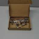 304 Heavy Duty Stainless Steel C Clamps 2 1/2 Inch Tiger Clamp Woodworking Clamp,Features Stable Wide Jaws and Protective Pads (4 Pcs)