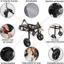 BlisspireLarge Dog Wheelchair for Back Legs L, Adjustable Support Cart
