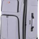 SWISSGEAR Sion Large Checked Spinner Luggage, Softside Expandable, Lightweight Suitcase, Evening Haze, 30-Inch