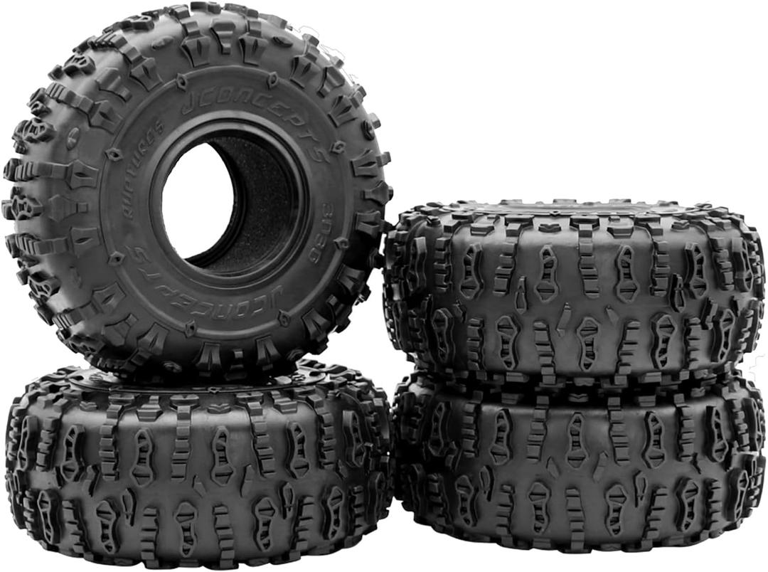 RC Car 2.2Inch Rubber Tyre 150X65mm 2.2 Wheel Tires Set for 1/10 RC Crawler Wraith RR10 RBX10 Capra SCX10 Jeep Wrangler