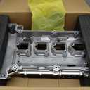 MITZONE Aluminum Engine Valve Cover Compatible with Mercedes Benz C180 C200 E200 E250 SLK200 C250 SLK250 2012-2016 1.8L Replace A2710101730